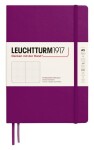 Zápisník Leuchtturm1917 A5 tvrdé desky Burgundy tečkovaný
