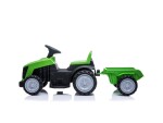 Mamido Dětský elektrický traktor s vlečkou zelený