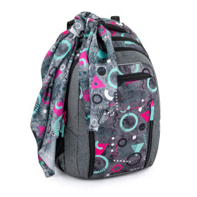 Bagmaster PORTO 22 A školní batoh - Memphis Šedá 23 l 220305