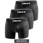Pánské bavlněné boxerky Boxers 3-Pack černé - Levi's L