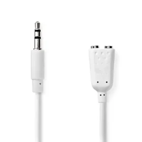 Nedis Stereo Audio kabel jack 3.5 mm (M) - 2x jack 3.5mm (F) 0.20 m bílá (CAGP22100WT02)