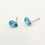 Souprava náhrdelníku, náušnic a náramku Tear Drop, Světle modrá 40 cm + 5 cm (prodloužení)