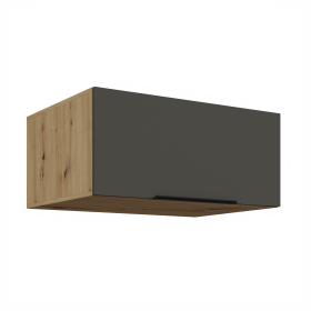 Horní skříňka Aria 80 NAGU-36 1F Barva korpusu: Dub artisan, Barva dvířek: GR - Graphite AFM