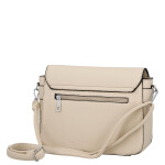Moderní dámská koženková crossbody kabelka Mirona, krémová