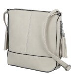 Trendy dámská koženková crossbody kabelka Lída, šedá