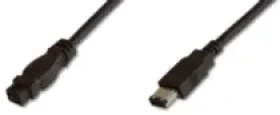 PremiumCord FireWire 800 kabel 9-pin-6-pin propojovací 2m