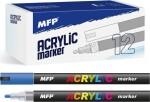 Akrylový popisovač 4 mm - modrý tmavý