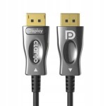 Claroc Kabel optický DisplayPort 1.4 (M) - DisplayPort 1.4 (M) 30m černá / AOC / 8K@60 Hz / 4K@120 Hz (5907772507124)