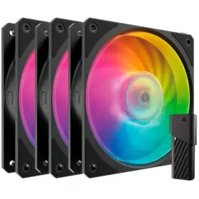Cooler Master Mobius 120P ARGB černá 3ks / 120mm / Loop Dynamic Bearing / 30dB @ 2400 RPM / 75.2CFM / 4-Pin PWM (MFZ-M2DN-243P2-R1)