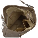 Trendy dámská kožená kabelka na rameno Alyssa, taupe