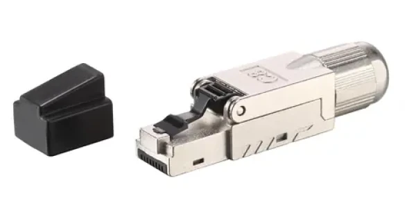 Equip Cat8.1 černá / Konektor RJ45 / stíněný / bez nářadí / 5 ks (121172)
