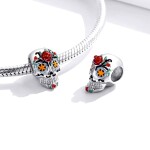 Elenys stříbrný přívěsek Malovaná lebka