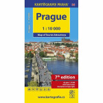 Prague Map of Tourist Attractions /1:10 tis.