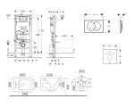 GEBERIT - Duofix Set předstěnové instalace, klozetu Arkas I a sedátka softclose, tlačítko Delta, bílá SANI11CA3158B