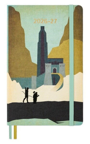 18měsíční diář Moleskine Lord of the Rings 2026-27 - tvrdé desky, L, týdenní