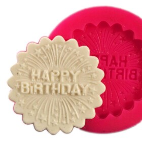 Cesil Silikonová forma Happy Birthday na cupcake 5,5 cm
