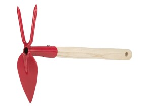 LEVIOR 61295 Motyčka srdcová s 2 hroty, dřevěná násada