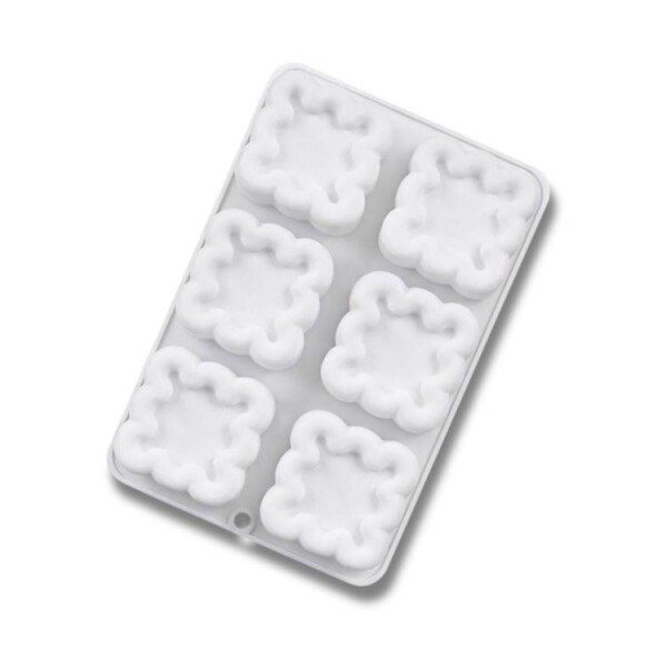 Cesil Cesil Silikonová forma na pečení/na mražené dezerty Čtverce (6 ks)