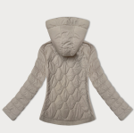 Dámská prošívaná krátká bunda J Style béžová (16M9239-62) odstíny béžové S (36)