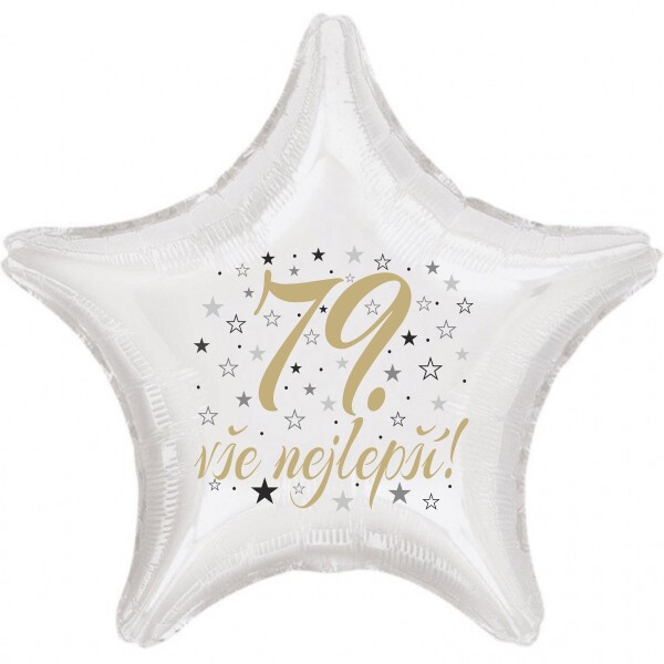 79. narozeniny balónek hvězda Balonky.cz 79. narozeniny balónek hvězda Balonky.cz