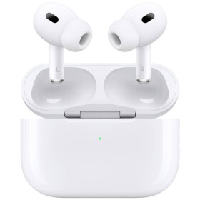 Apple AirPods Pro (2nd Gen.) + MagSafe Charging Case USB-C AirPods Bluetooth® stereo bílá Potlačení hluku headset, Nabíjecí pouzdro, odolné vůči potu, odolná