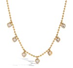 ELENYS Heartline – pozlacený náhrdelník 18K žluté zlato Délka náhrdelníku: 41+5 cm / max. 46 cm