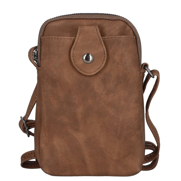 Menší dámská crossbody kapsa Lóra, hnědá