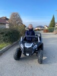 Mamido Dětské elektrické autíčko Buggy UTV Strong 24V nafukovací kola bílé