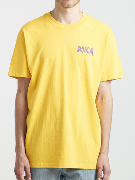 RVCA CRUEL SUMMER GOLDEN YELLOW pánské tričko krátkým rukávem