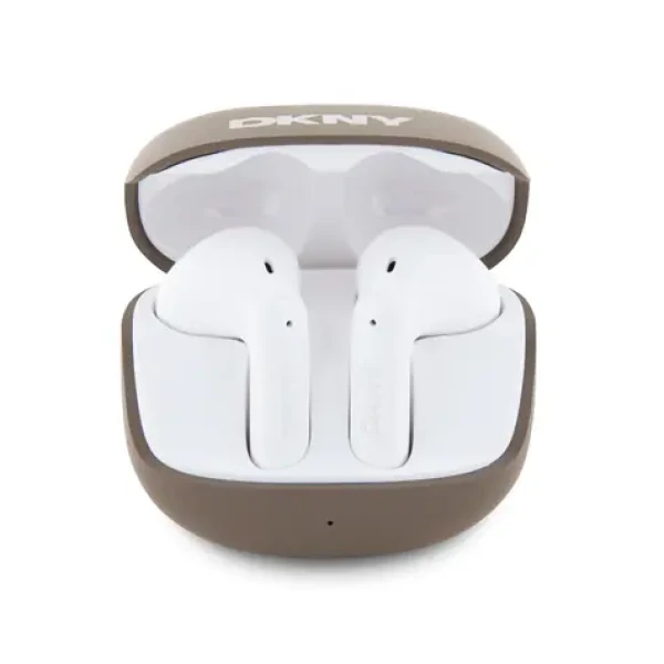 DKNY Satiny Finish TWS hnědá / Bezdrátová Sluchátka / BT 5.3 / 26 h výdrž / USB-C (57983120038)