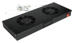 Equip Ventilační jednotka 19" černá / Ventilátor / 2x 12 cm / 1U / 240 V (EZF-2-B)