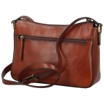 Luxusní dámská kožená crossbody kabelka Katana Renisla, hnědá