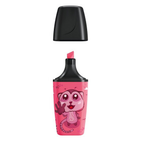 Zvýrazňovač STABILO BOSS MINI Animal Vibes - růžová