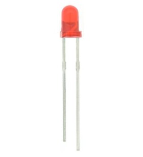 LED dioda - Červená, 3 mm