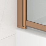 Vanová zástěna SAT Vision 140x120 cm broušený rose gold SATVZVI120RG SATVZVI120RG