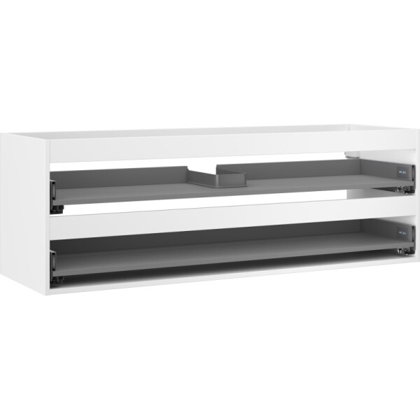 MEXEN - Box-A skříňka pro umyvadlo 140, 2 zásuvky, bílá mat 91AX0-1400-470-2-01