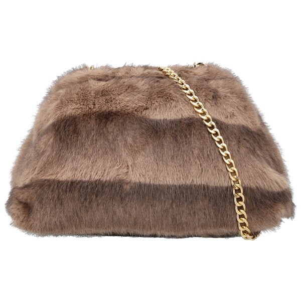 Stylová dámská plyšová crossbody kabelka Bateia, khaki