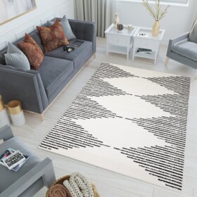 DumDekorace Elegantní koberec s jednoduchým potiskem Šířka: 80 cm | Délka: 150 cm