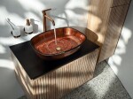 SAPHO - X-ROUND COPPER dávkovač mýdla 200ml, mléčné sklo, měď mat XR103PG