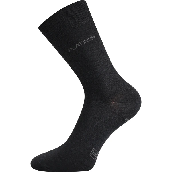 LONKA Ponožky slabé z merino DEWOOL s ionty stříbra ČERNÉ (3 páry) 43-46 100570