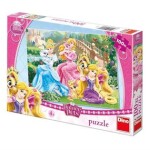 Puzzle Princezny s mazlíčky v parku 100 XL dílků