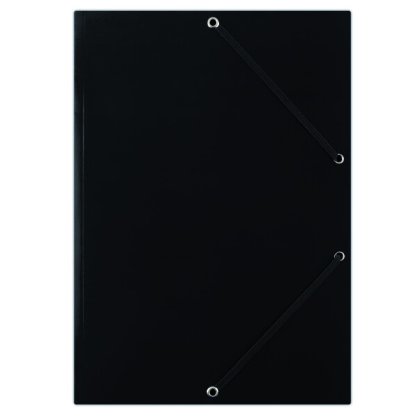 DONAU spisové desky s gumičkou, A4, lepenka, černé