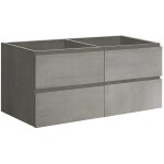 CERANO Koupelnová skříňka pod umyvadlo Carole - betonově šedá - 119x48x45 cm