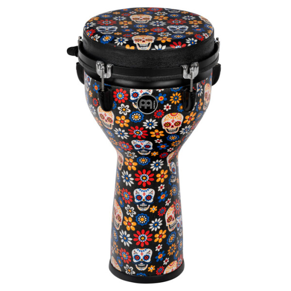 Meinl JD10DA-DH Jumbo Synthetic Djembe 10” - Day Of The Dead/Designer Head