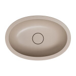 OMNIRES - SHELL M+ podumyvadlo, 48 x 31 cm, písková béžová matná, SHELL480UPDB