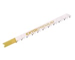 EXTOL PREMIUM 8805509 List do přímočaré pily, na dřevo, U-stopka, HCS, 75 x 1,2mm, 6TPI, 5ks T144D