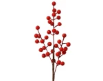 Umělá větvička Červené bobule, 38 cm