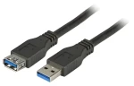 EFB / Prodlužovací kabel USB-A / USB 3.2 Gen 1 (5 Gbit/s) / 3 m / černý (K5237.3)