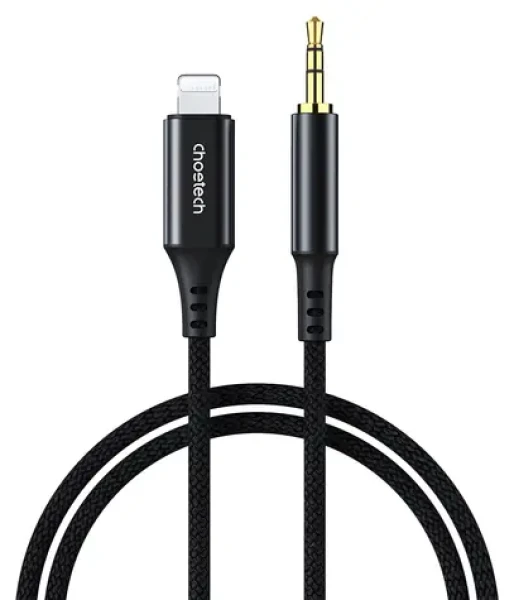 Choetech AUX009 černá / Audio kabel / Lightning (M) - Jack 3,5 mm (M) / 2 m