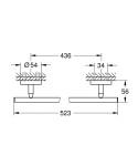 GROHE - QuickFix Start Cosmopolitan Držák ručníku, chrom 41166000